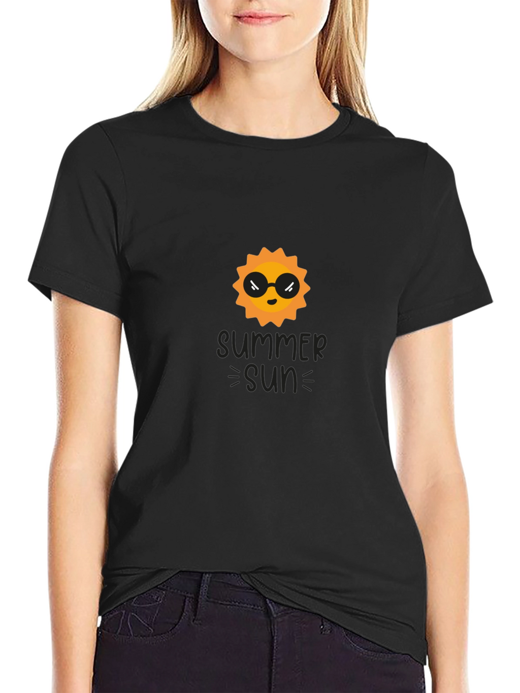Summer Sun Graphic Tee - Black T-Shirt