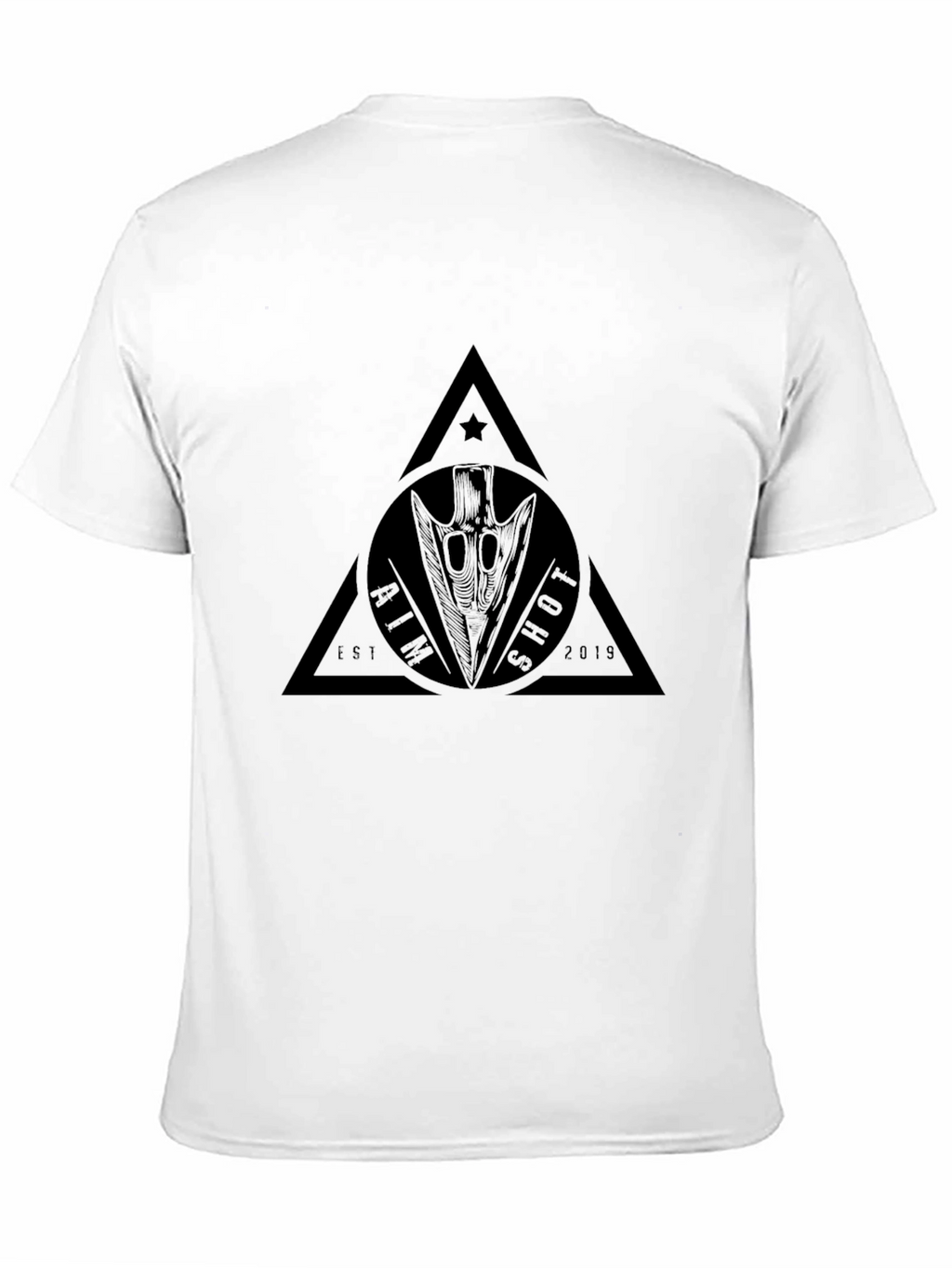 Mens Black T-Shirt with Aim Shot Graphic