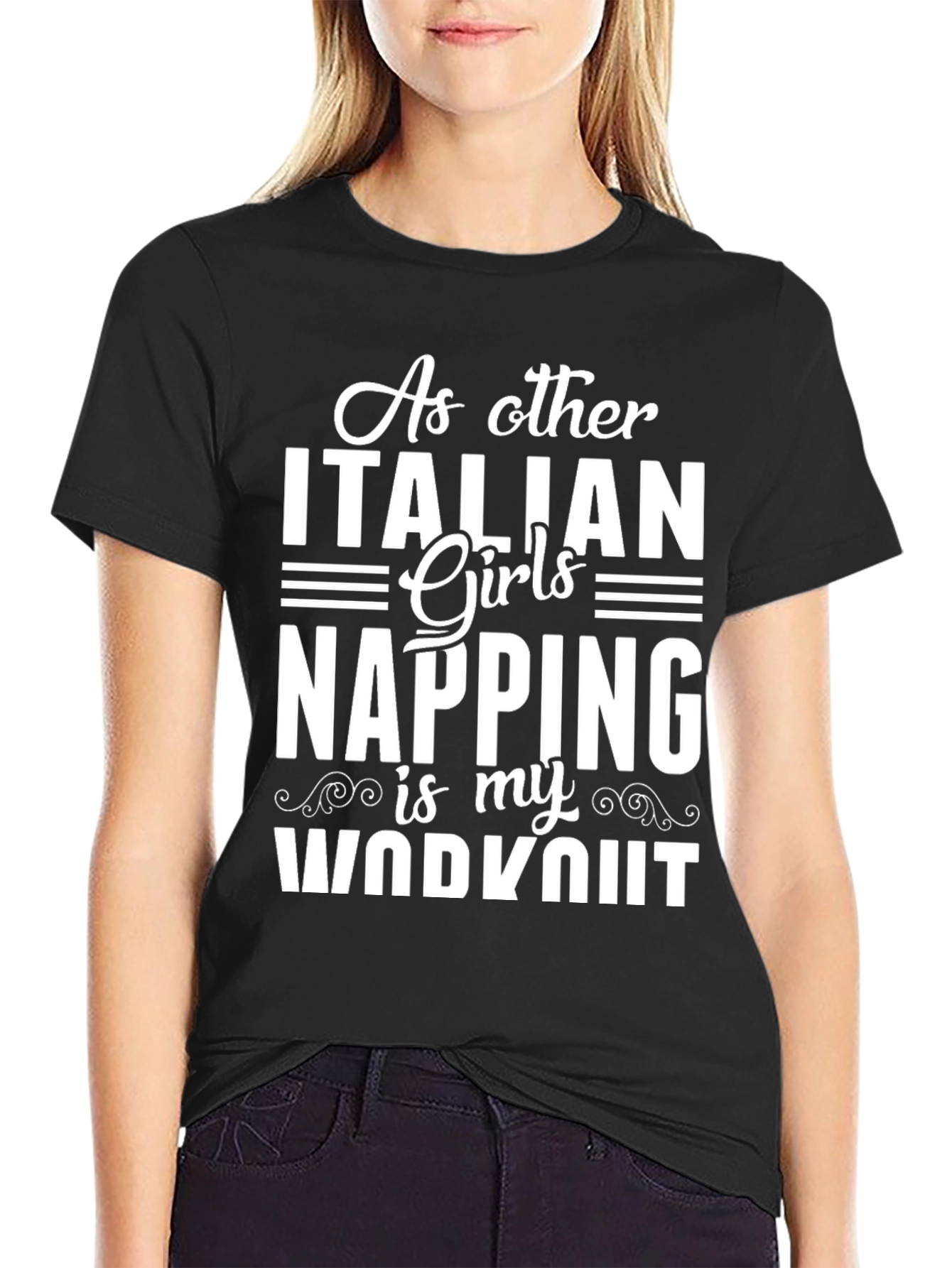 Italian Girls Napping Workout T-Shirt