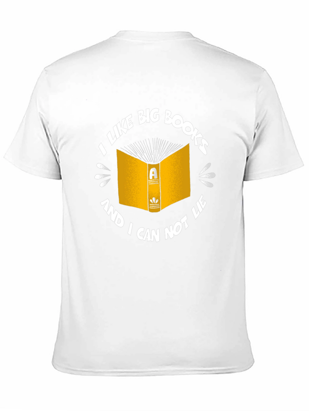 Funny I Like Big Books Black T-Shirt