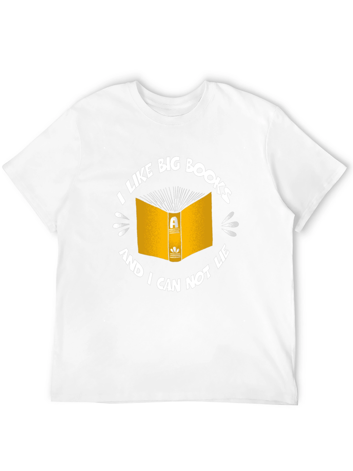 Funny I Like Big Books Black T-Shirt
