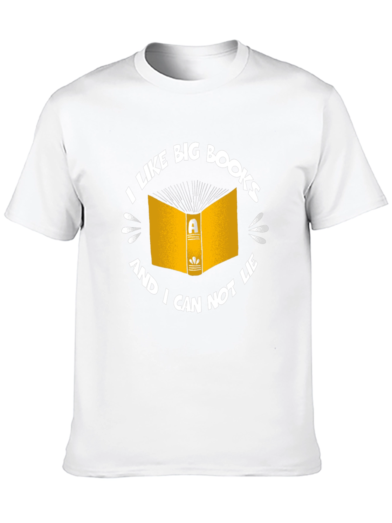 Funny I Like Big Books Black T-Shirt