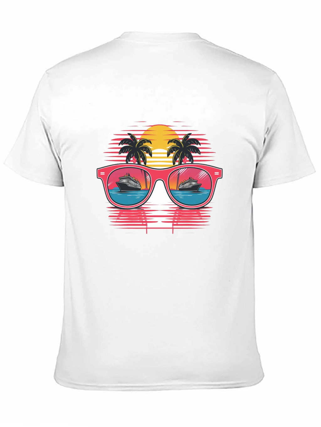 Retro Cruise Sunglasses Graphic Tee
