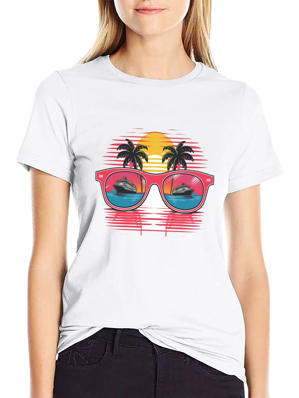 Retro Cruise Sunglasses Graphic Tee