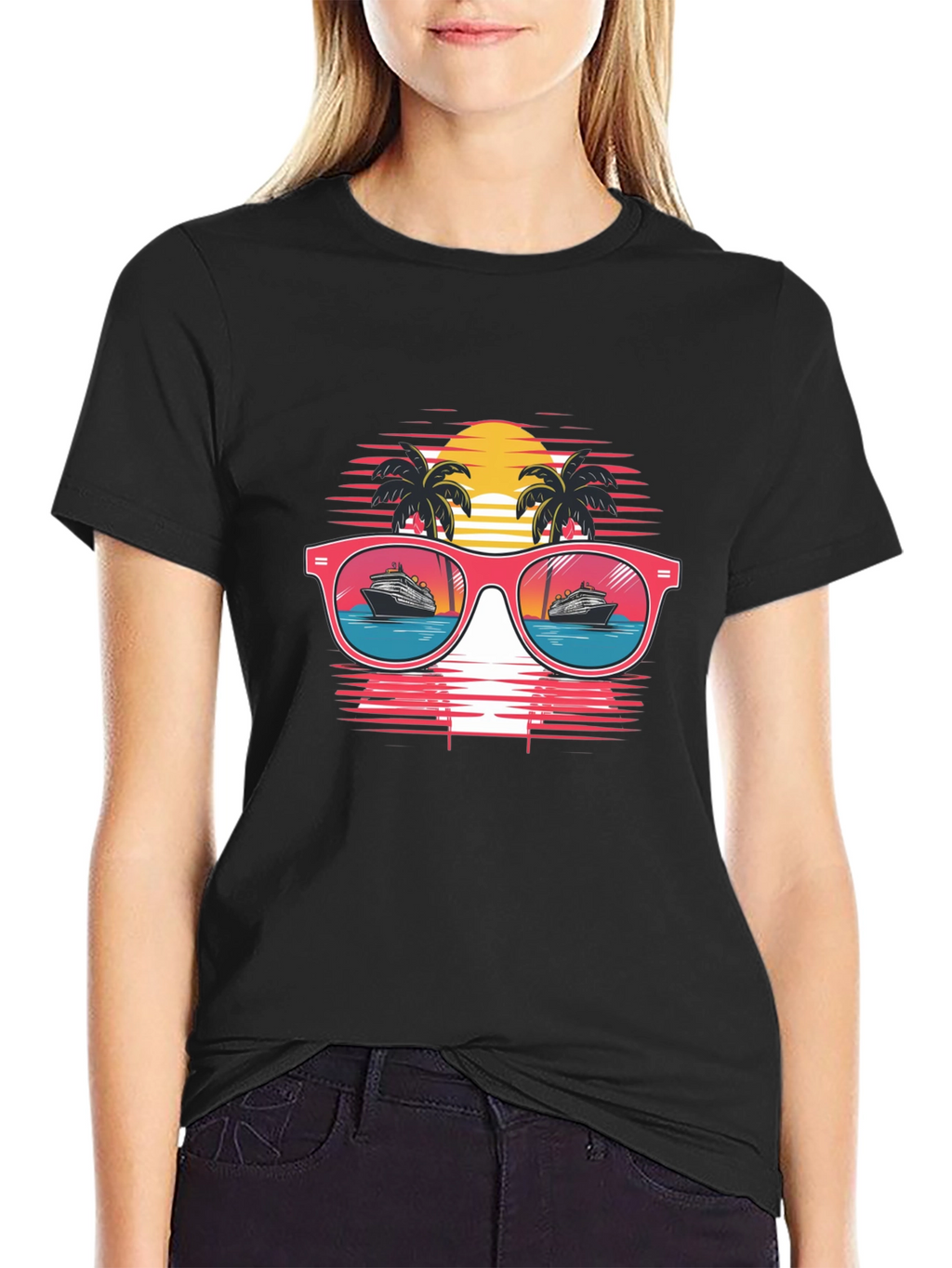 Retro Cruise Sunglasses Graphic Tee