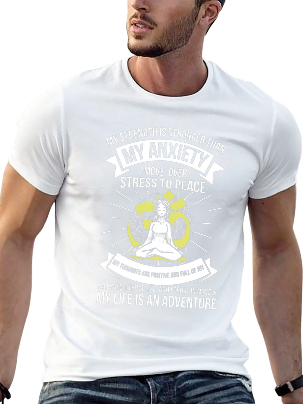 Mindful Meditation T-Shirt: Stress to Peace