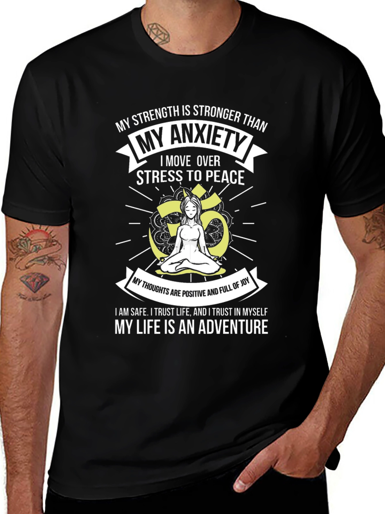Mindful Meditation T-Shirt: Stress to Peace