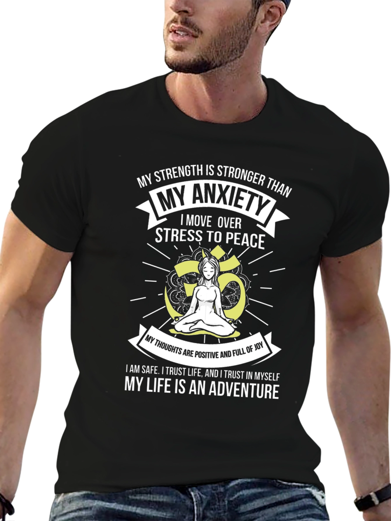 Mindful Meditation T-Shirt: Stress to Peace