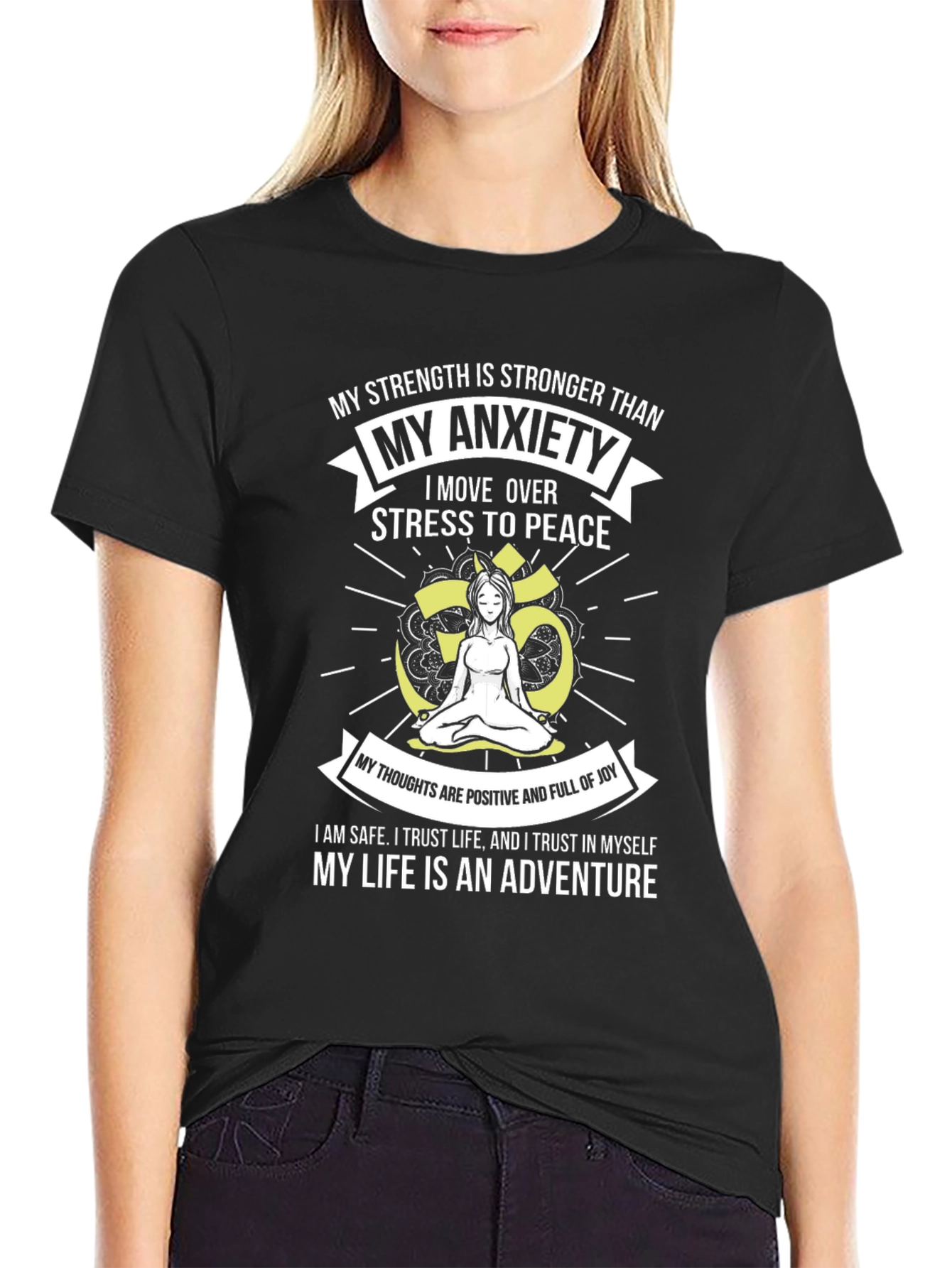 Mindful Meditation T-Shirt: Stress to Peace