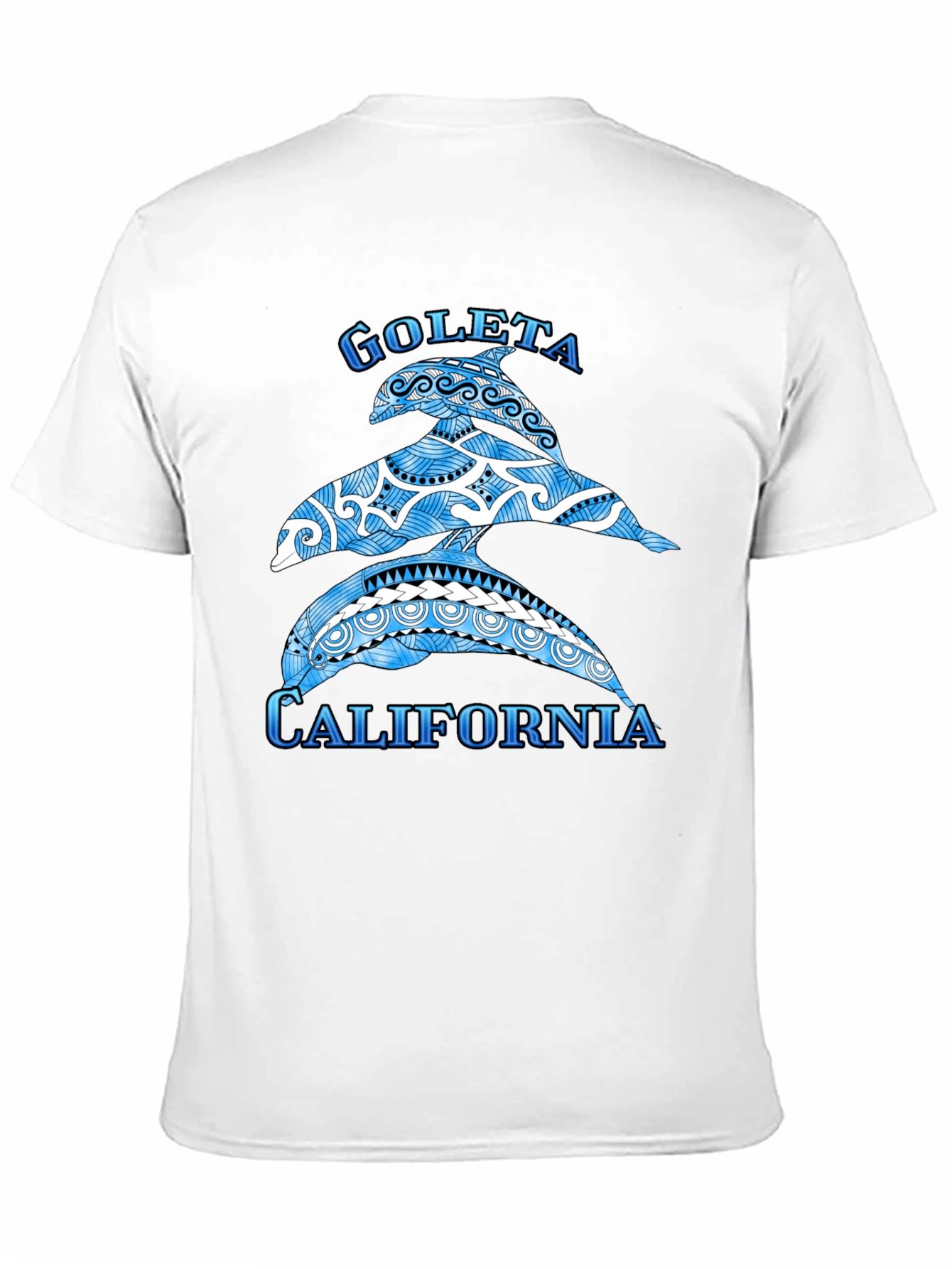 Goleta California Dolphin T-Shirt - Black