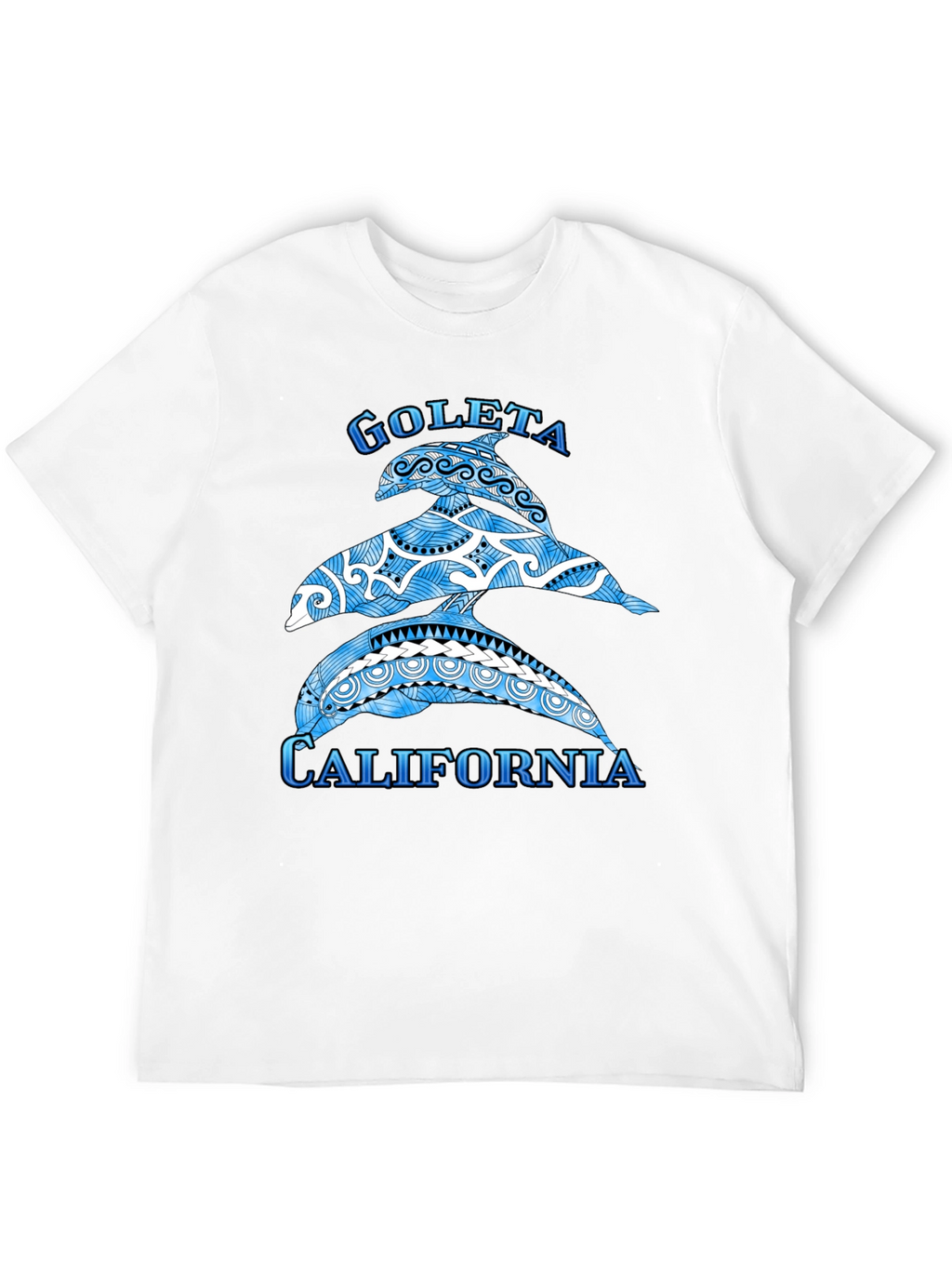 Goleta California Dolphin T-Shirt - Black