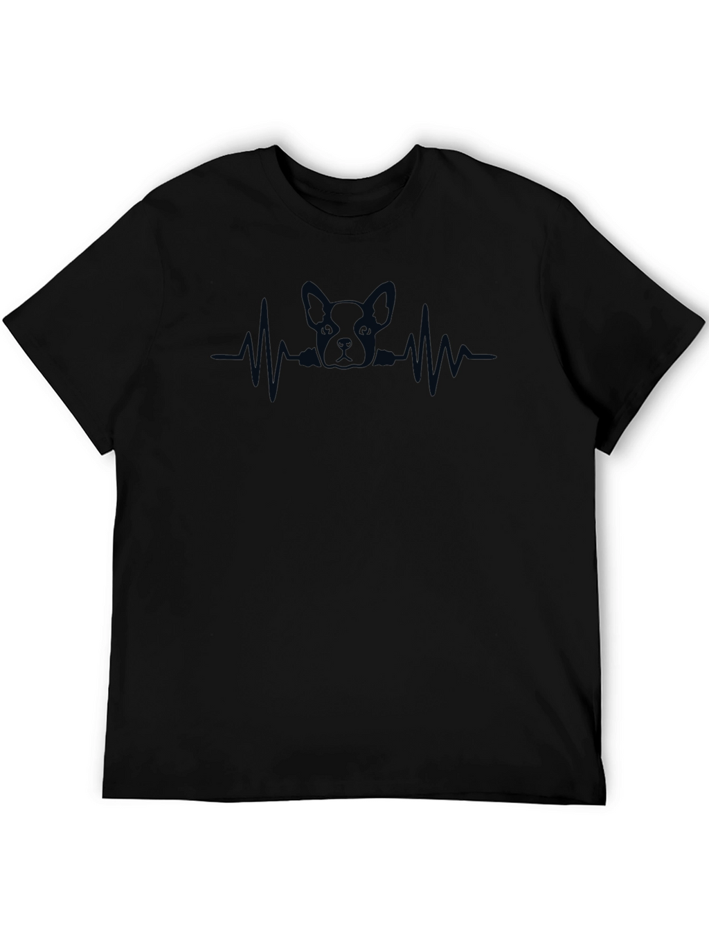 Dog Heartbeat Graphic T-Shirt - Casual Style