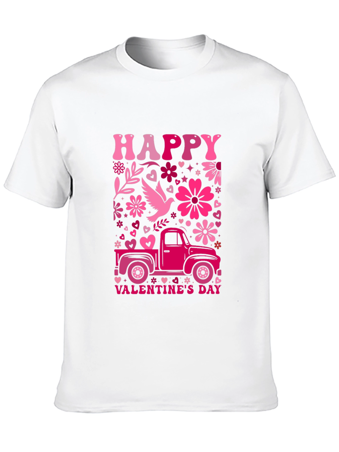 Happy Valentines Day Truck T-Shirt