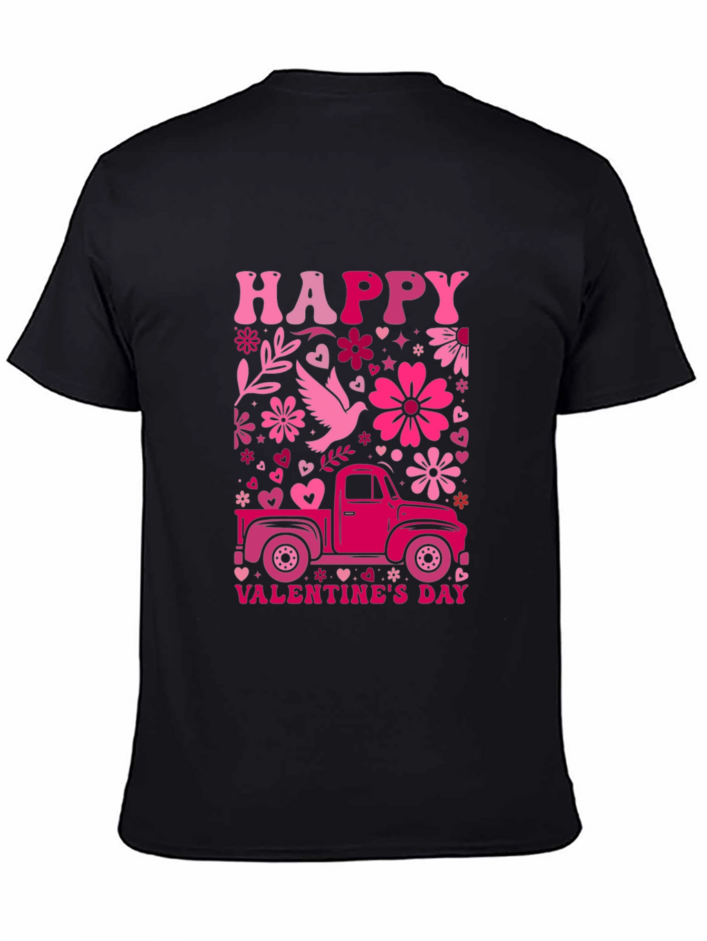 Happy Valentines Day Truck T-Shirt