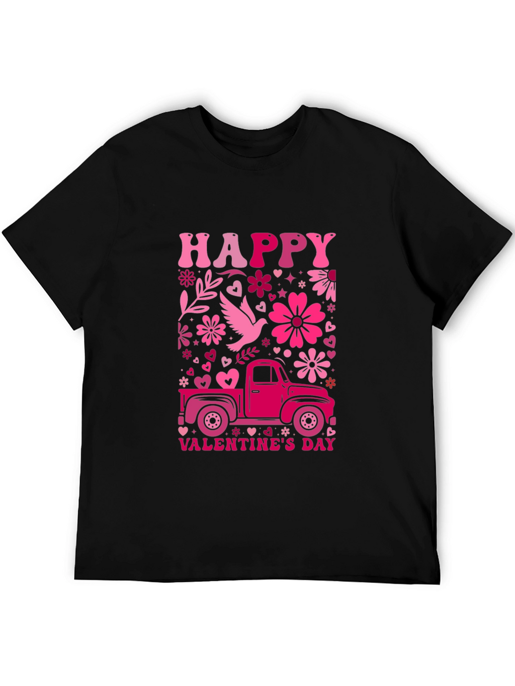 Happy Valentines Day Truck T-Shirt