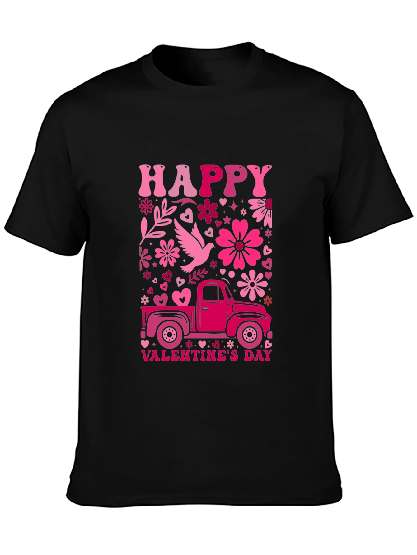 Happy Valentines Day Truck T-Shirt