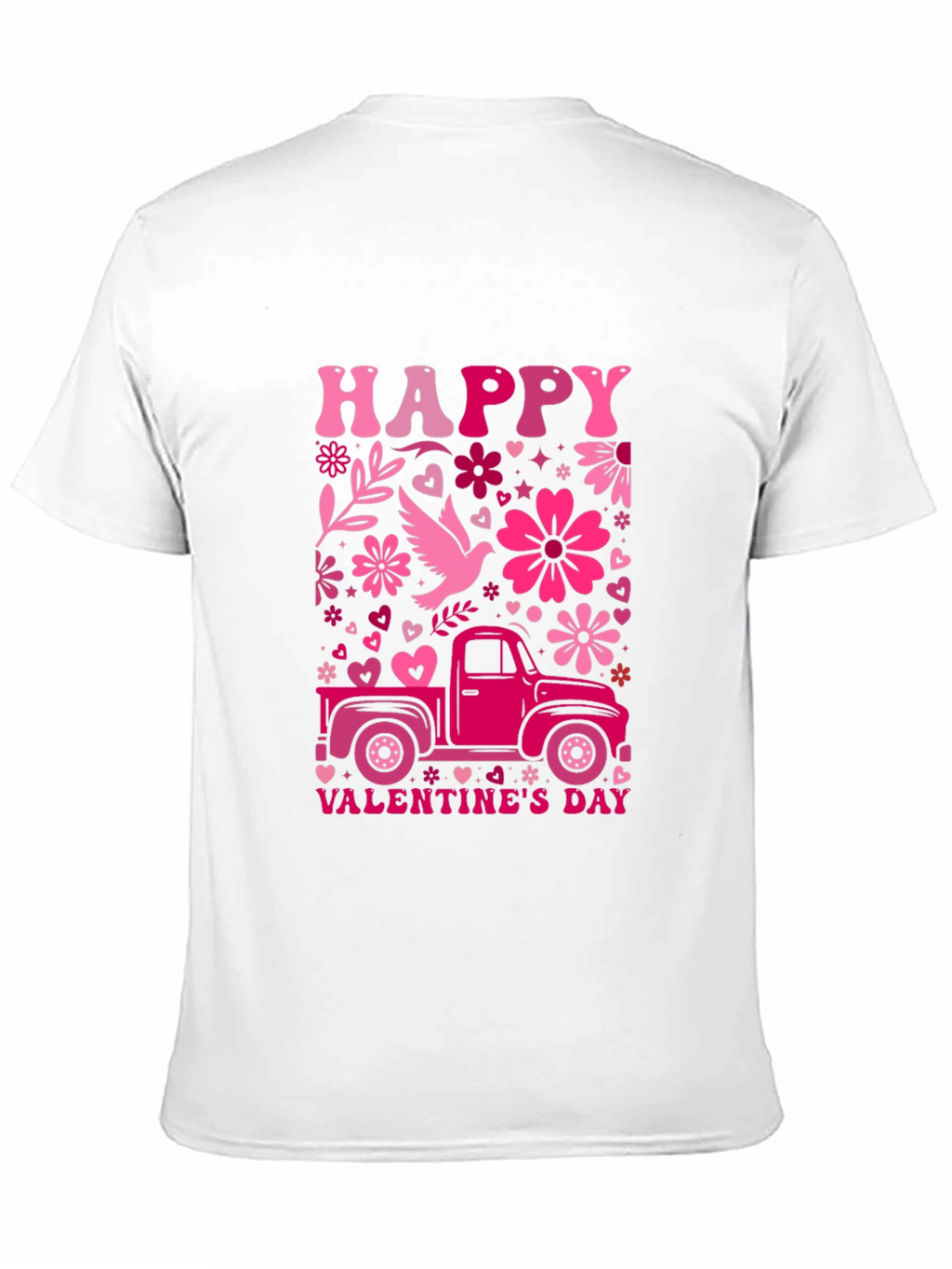 Happy Valentines Day Truck T-Shirt