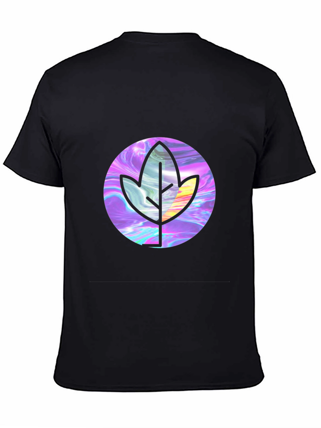 Leaf Graphic Black T-Shirt - Stylish & Unique Design