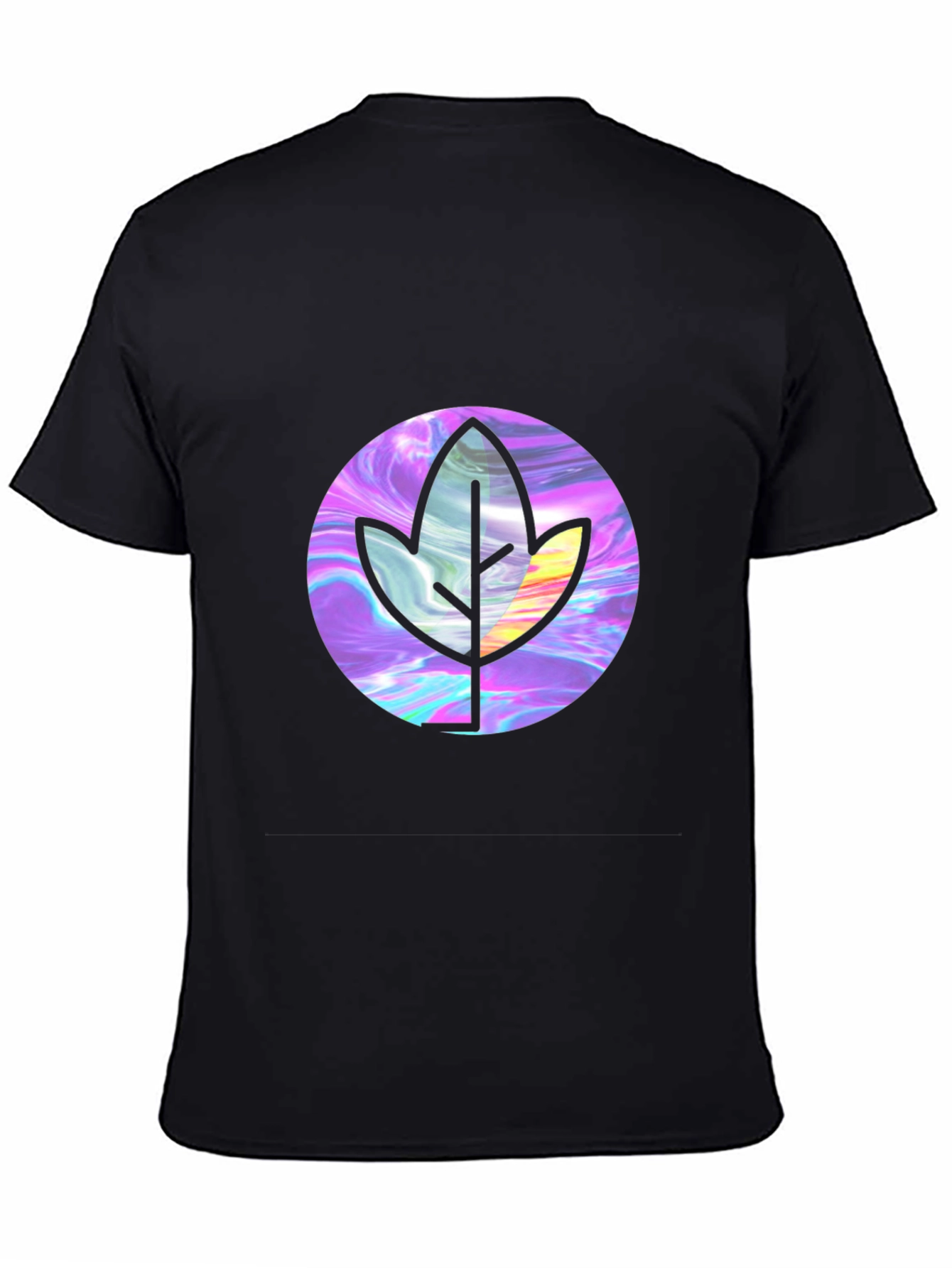 Leaf Graphic Black T-Shirt - Stylish & Unique Design