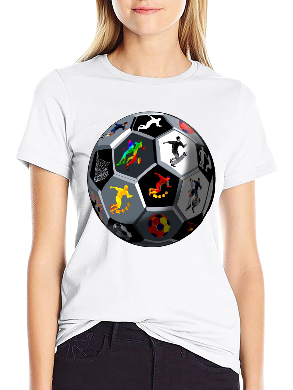 Soccer Ball Players Graphic T-Shirt