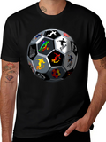 Soccer Ball Players Graphic T-Shirt