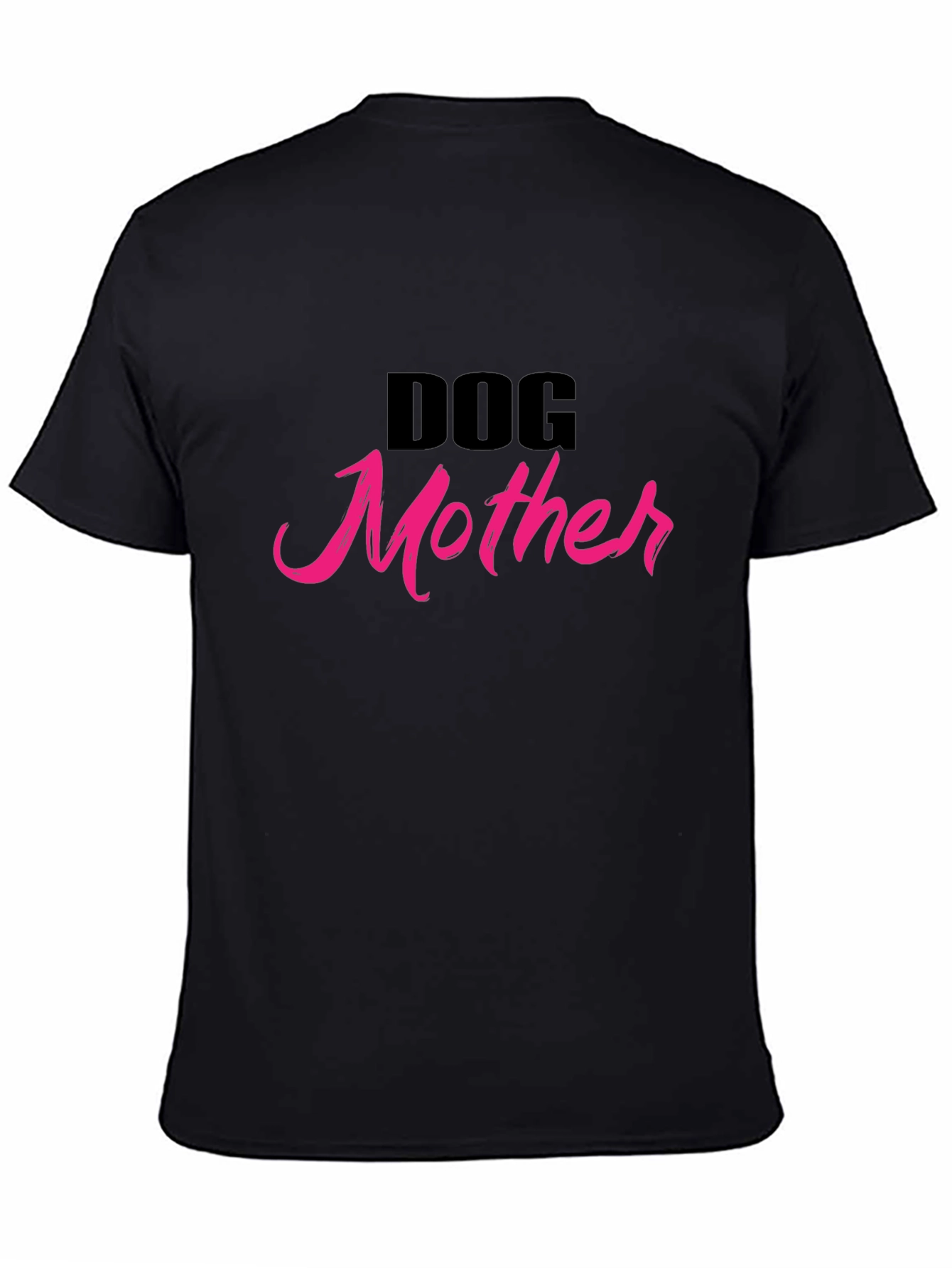 Dog Mother T-Shirt - Black Cotton Blend Tee