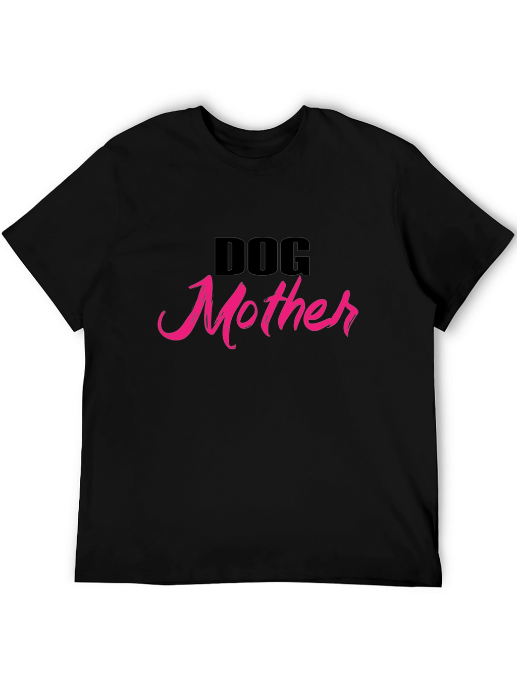 Dog Mother T-Shirt - Black Cotton Blend Tee