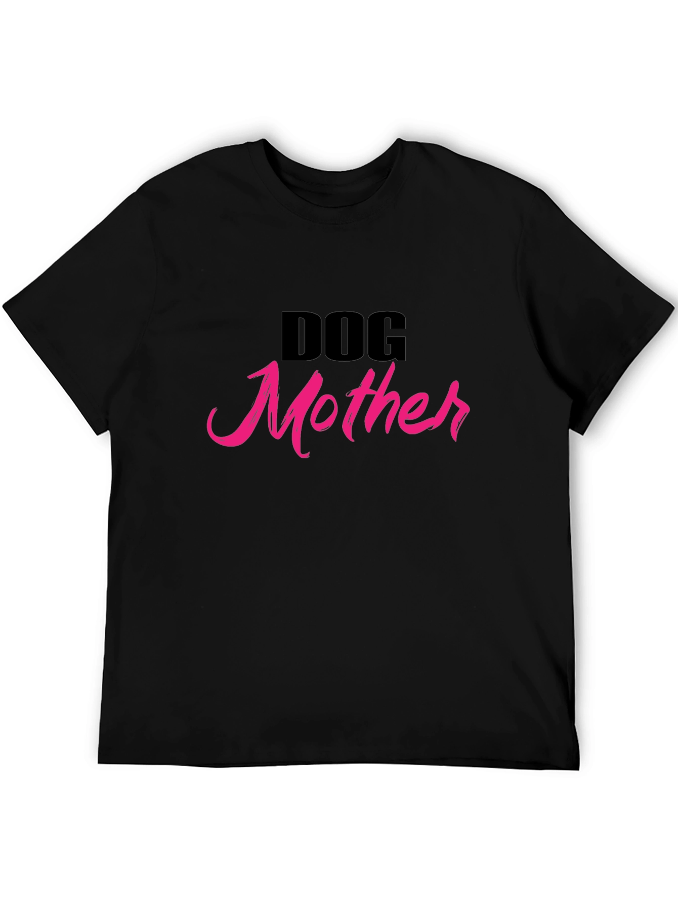 Dog Mother T-Shirt - Black Cotton Blend Tee