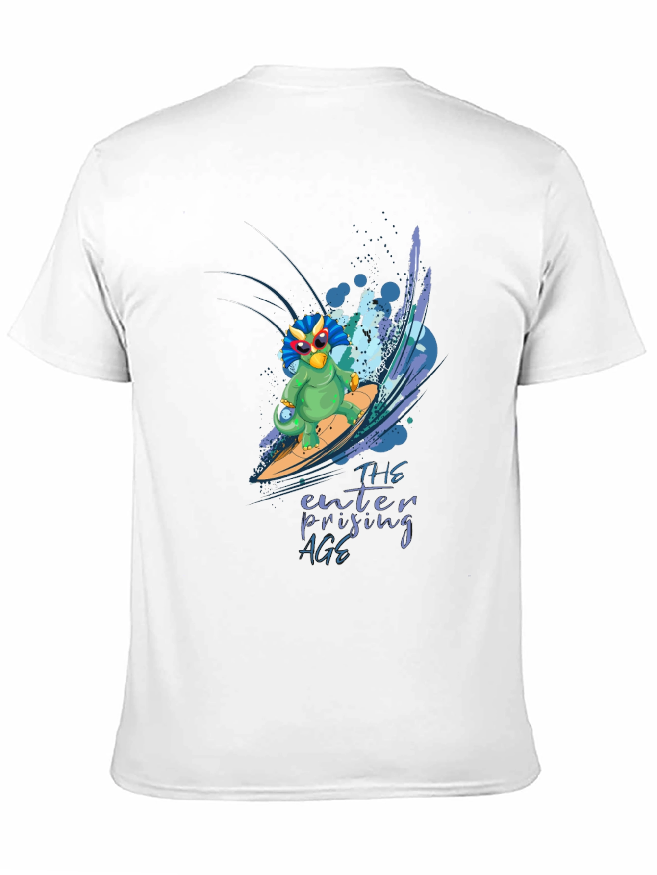 Surfing Dino T-Shirt - Enterprising Age