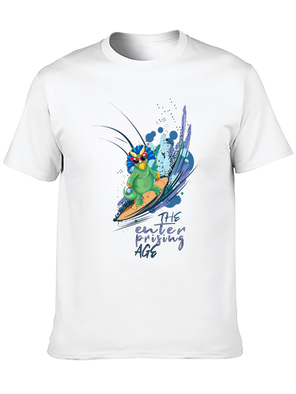 Surfing Dino T-Shirt - Enterprising Age