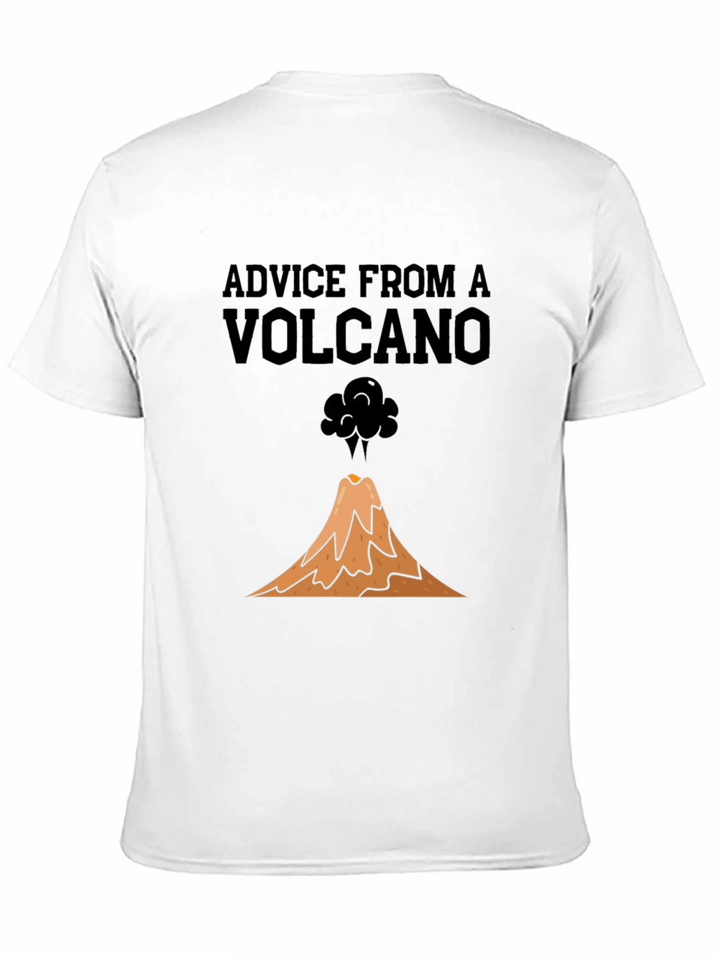 Advice from a Volcano Black Graphic T-Shirt