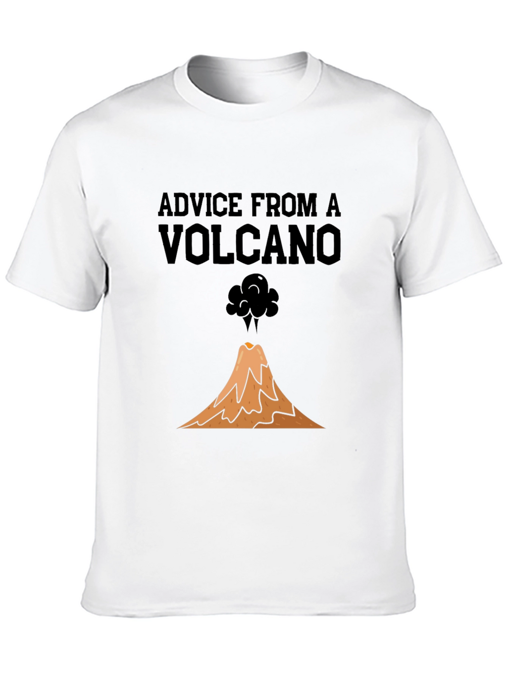 Advice from a Volcano Black Graphic T-Shirt