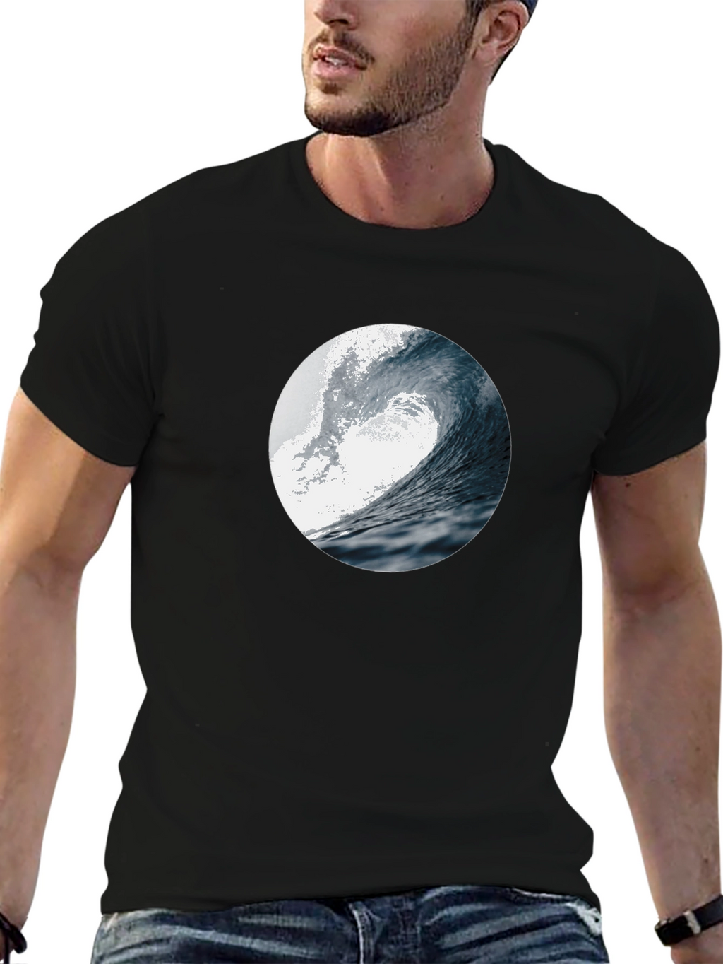 Wave Circle Graphic Tee