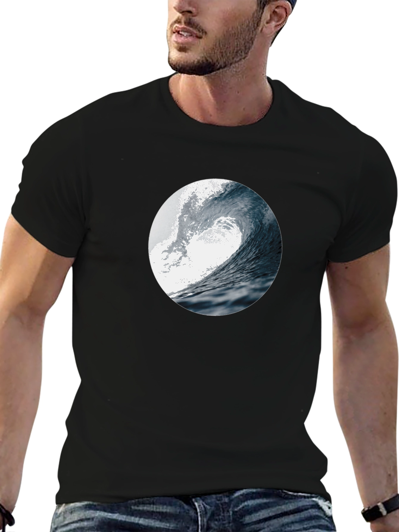 Wave Circle Graphic Tee