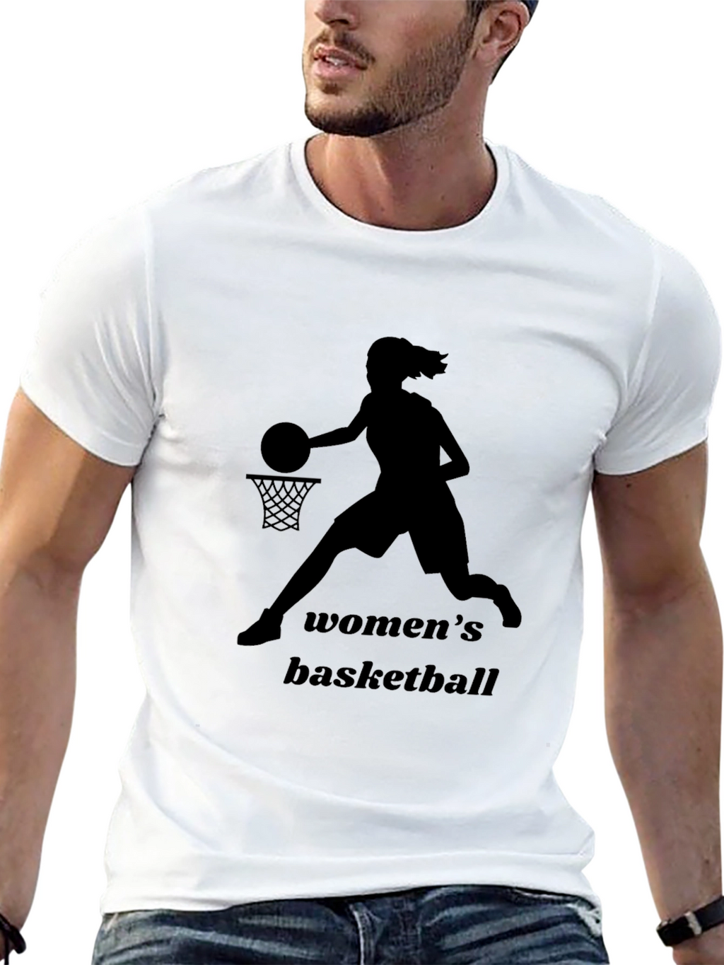 Womens Basketball Graphic T-Shirt