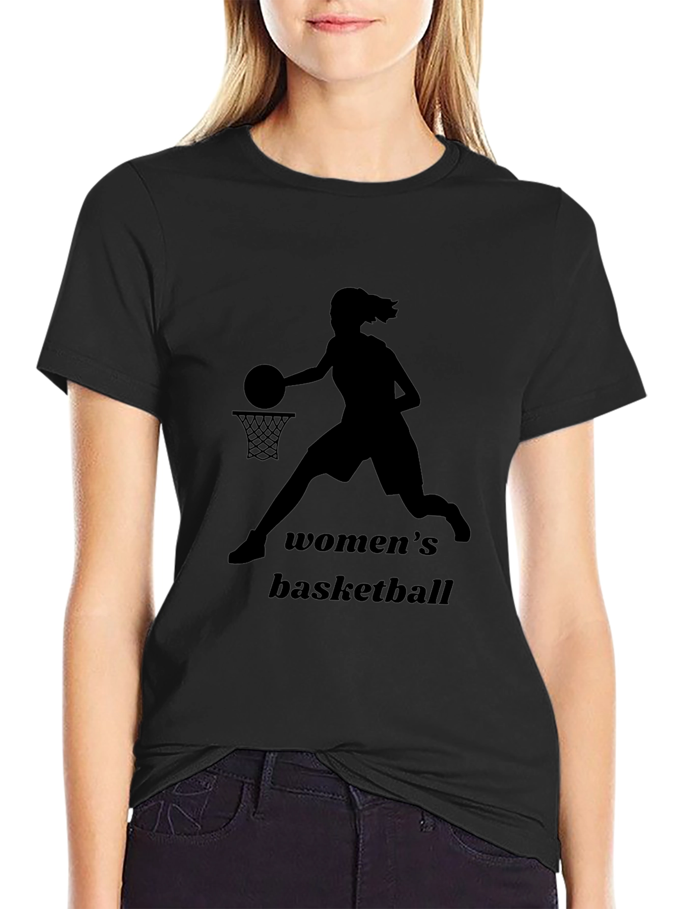 Womens Basketball Graphic T-Shirt