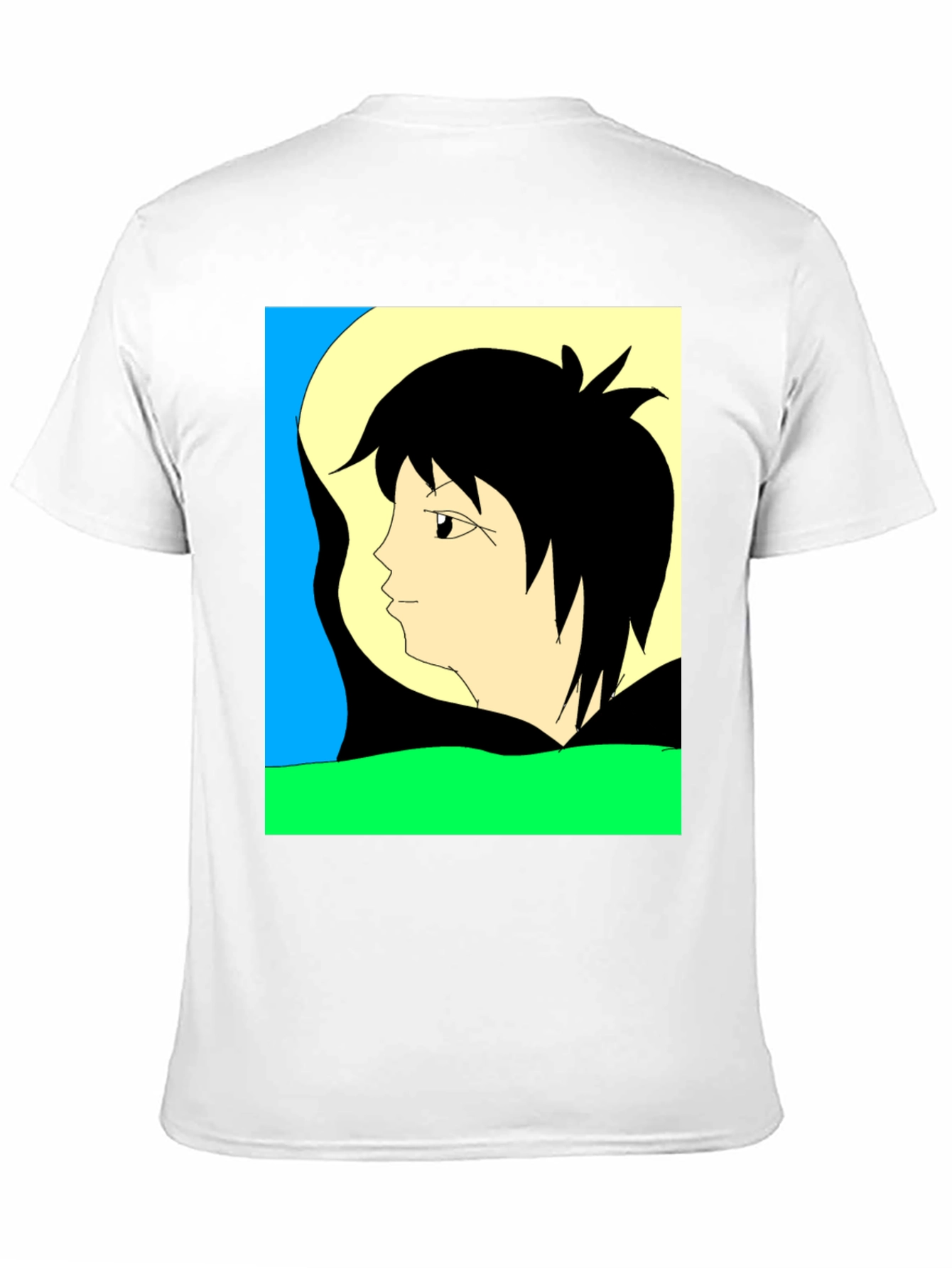 Anime Graphic Tee - Black Short Sleeve Shirt