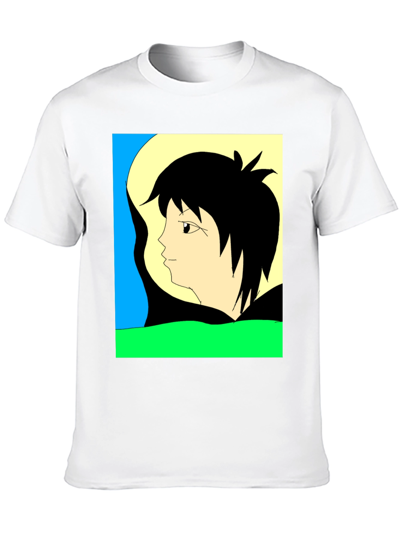 Anime Graphic Tee - Black Short Sleeve Shirt