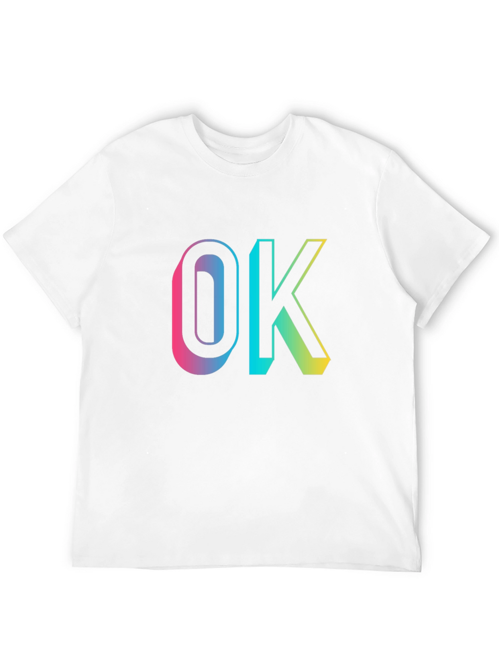 OK Gradient Graphic Tee - Casual Comfort