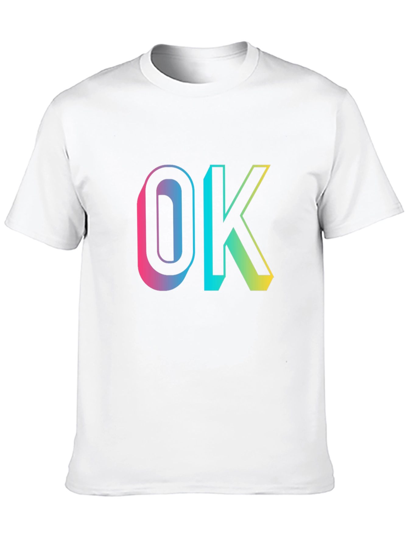 OK Gradient Graphic Tee - Casual Comfort