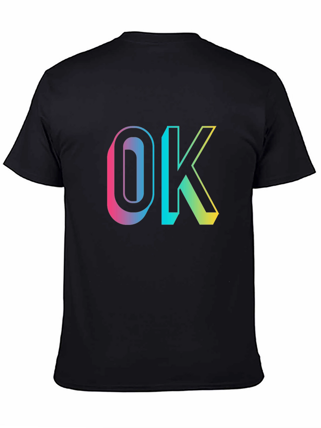 OK Gradient Graphic Tee - Casual Comfort