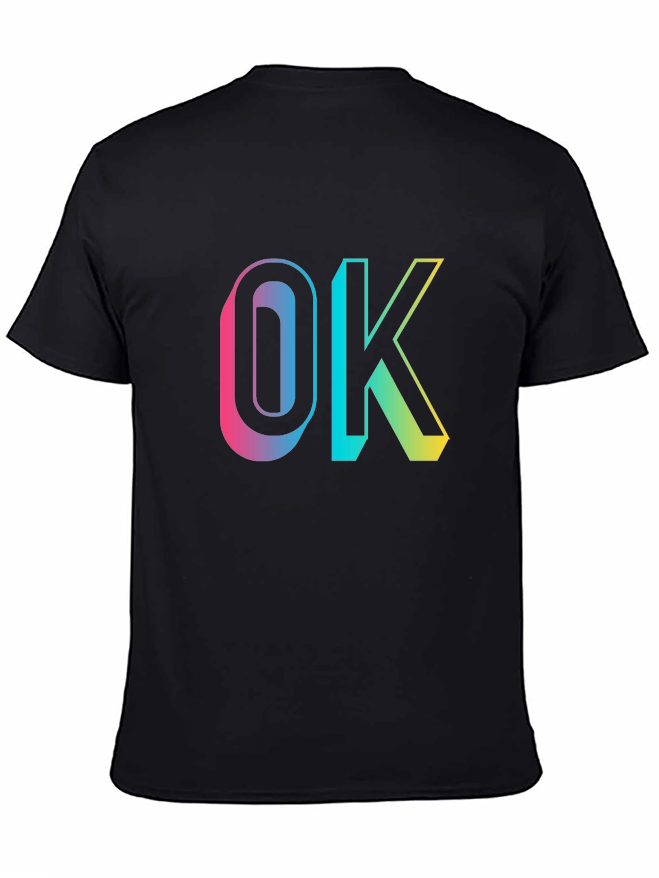OK Gradient Graphic Tee - Casual Comfort