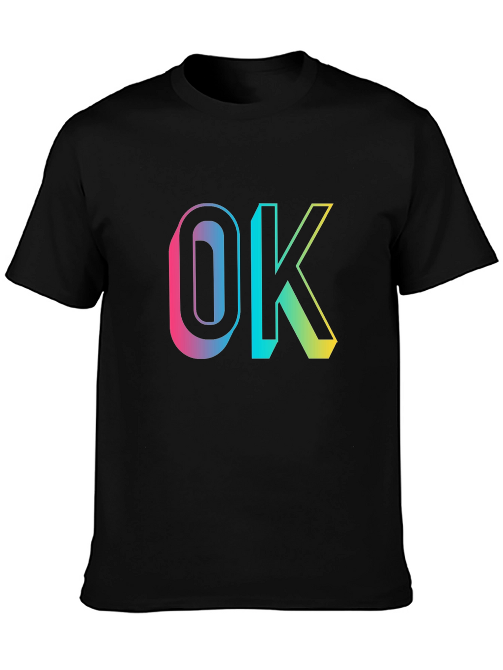 OK Gradient Graphic Tee - Casual Comfort