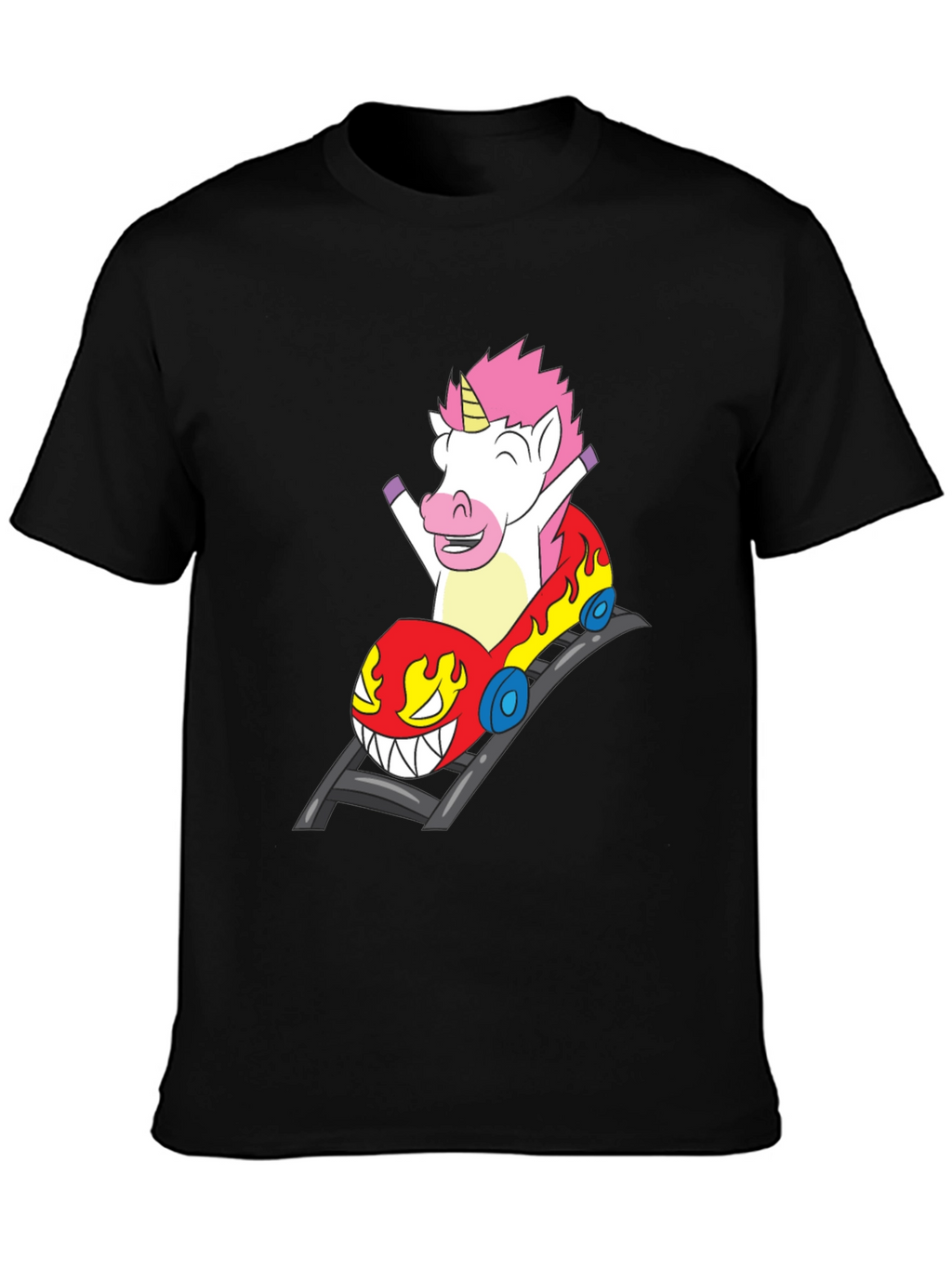 Unicorn Roller Coaster Ride Graphic Tee