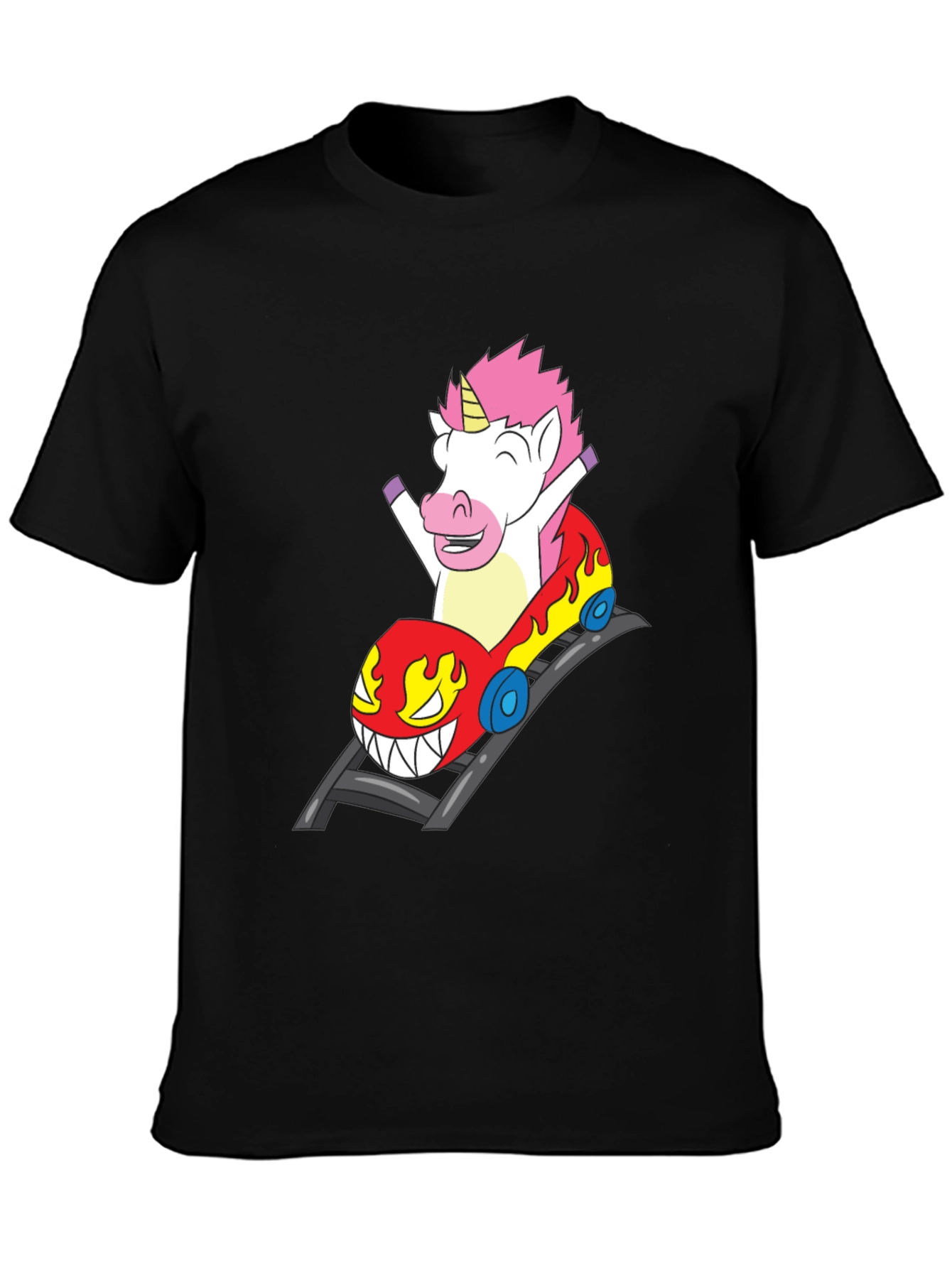 Unicorn Roller Coaster Ride Graphic Tee