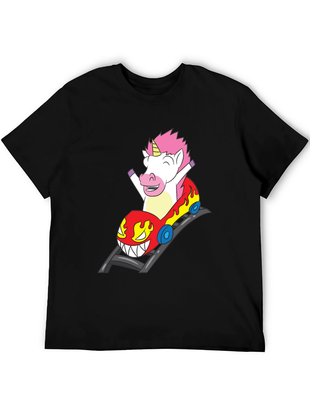 Unicorn Roller Coaster Ride Graphic Tee
