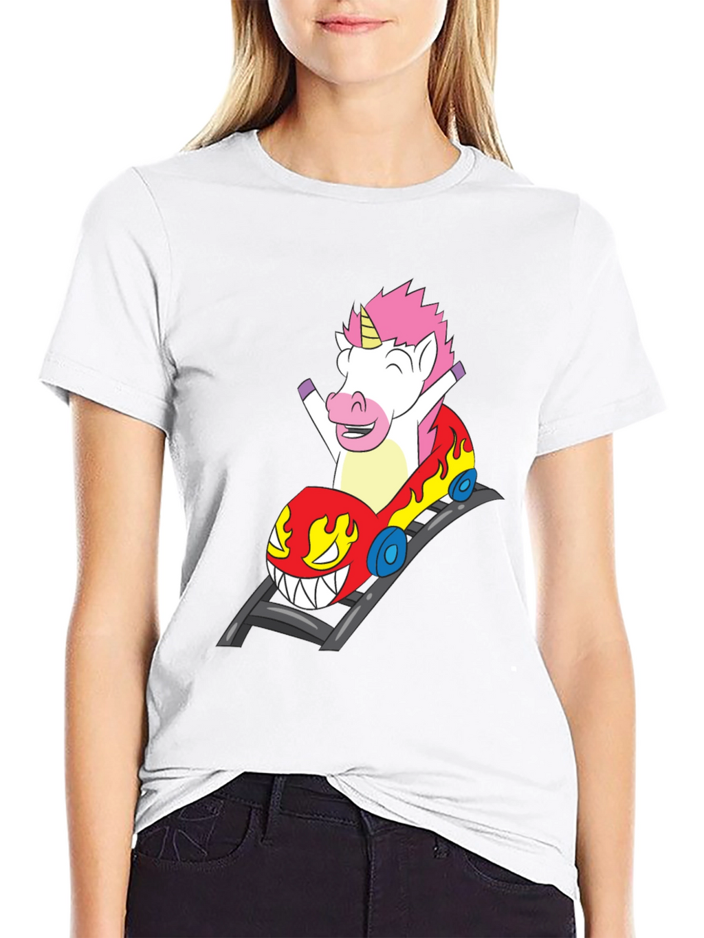 Unicorn Roller Coaster Ride Graphic Tee