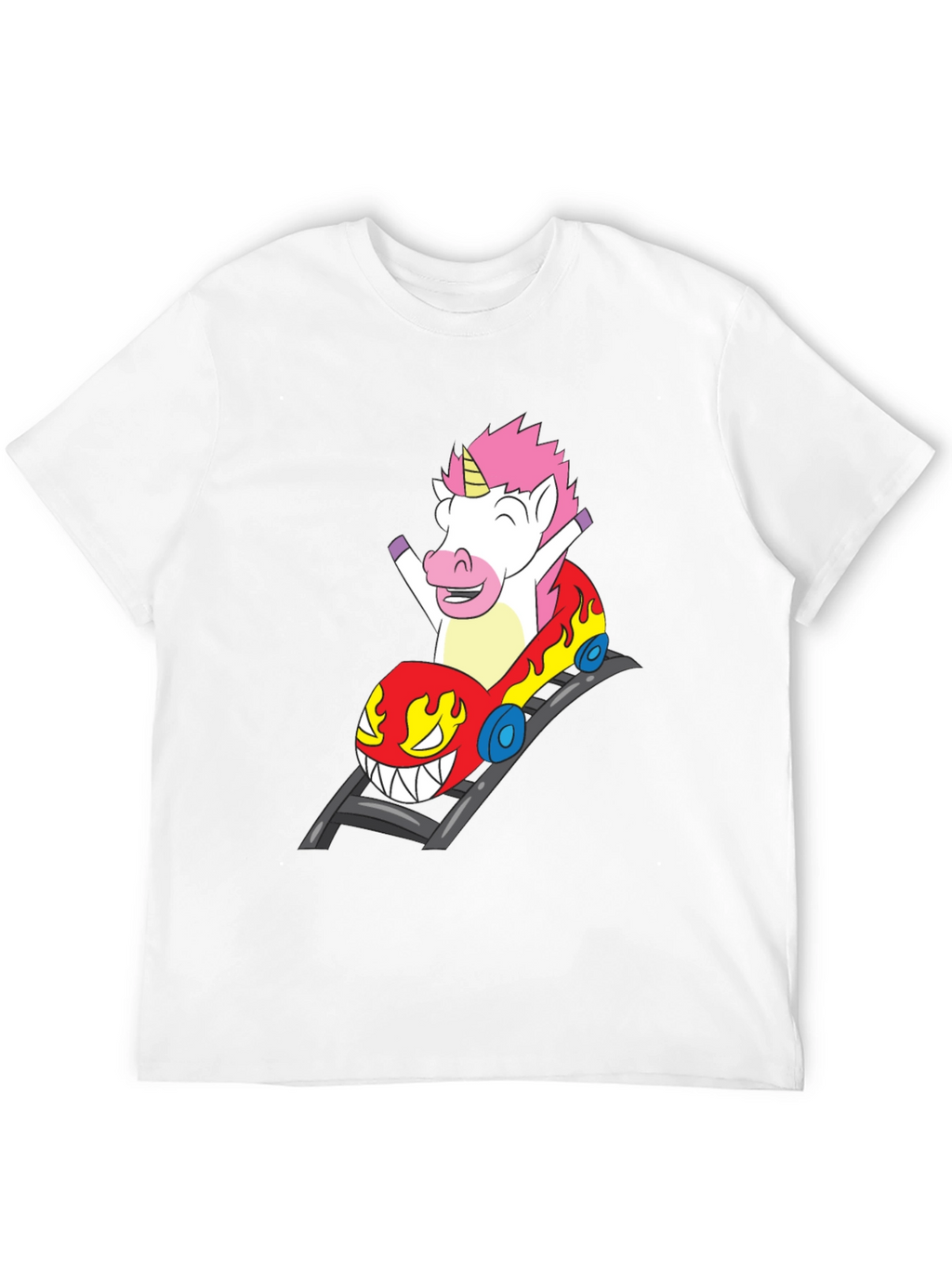 Unicorn Roller Coaster Ride Graphic Tee