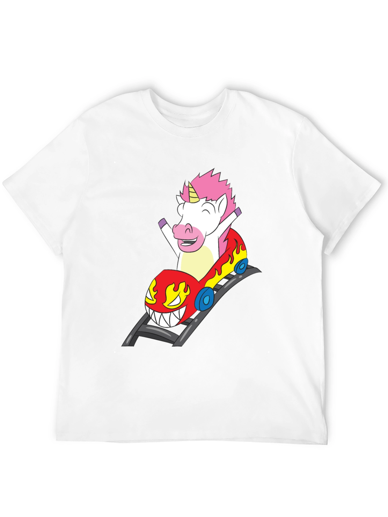Unicorn Roller Coaster Ride Graphic Tee
