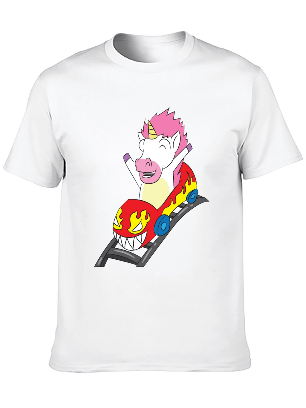 Unicorn Roller Coaster Ride Graphic Tee